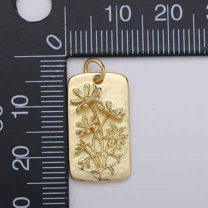 Daisy Tag Charm