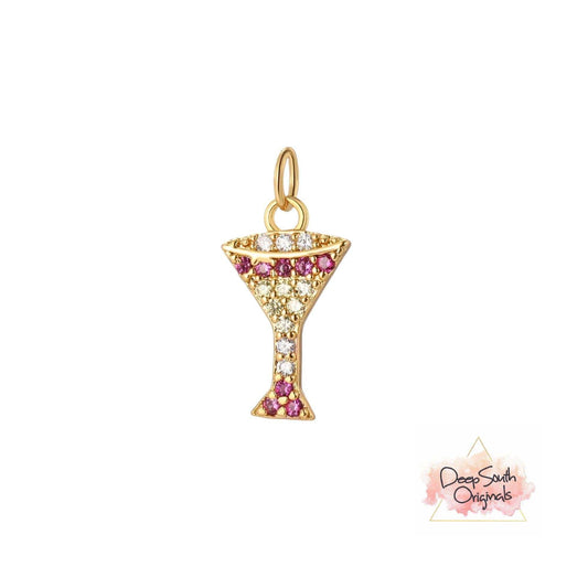 Cocktail Charm Gold Filled