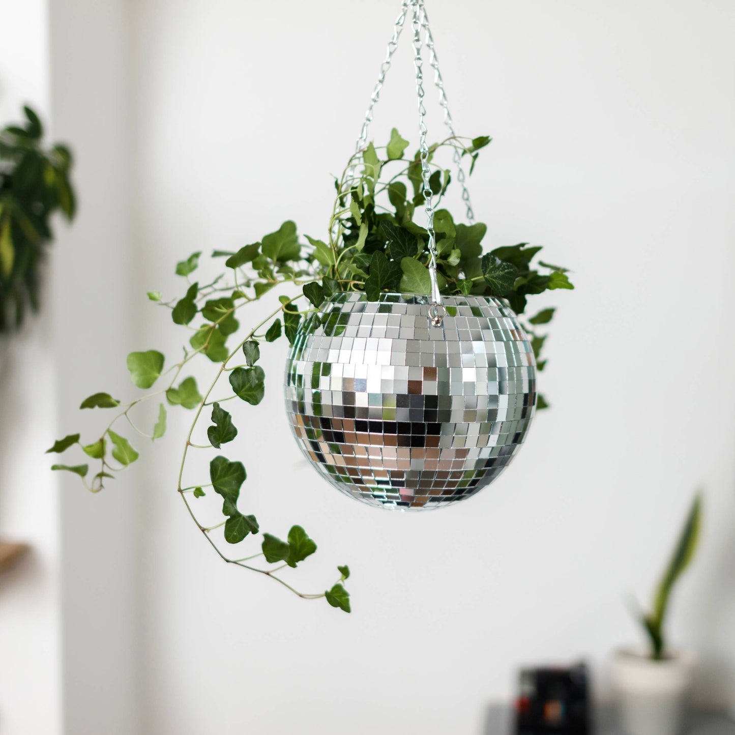 Disco Ball Hanging Planter (8in)