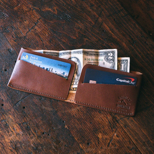 Minimal Billfold Wallet - Brown