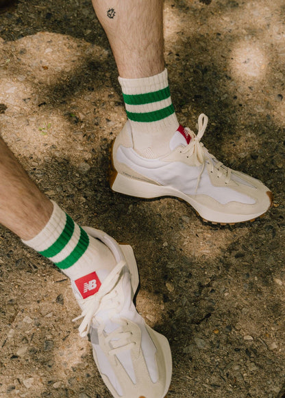 The Mono Stripe Quarter Crew Socks