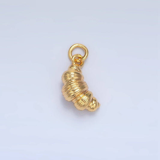 Mini Croissant Charm - Gold Filled