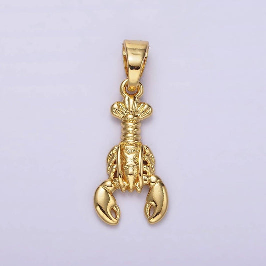 Lobster Charm - Gold Filled
