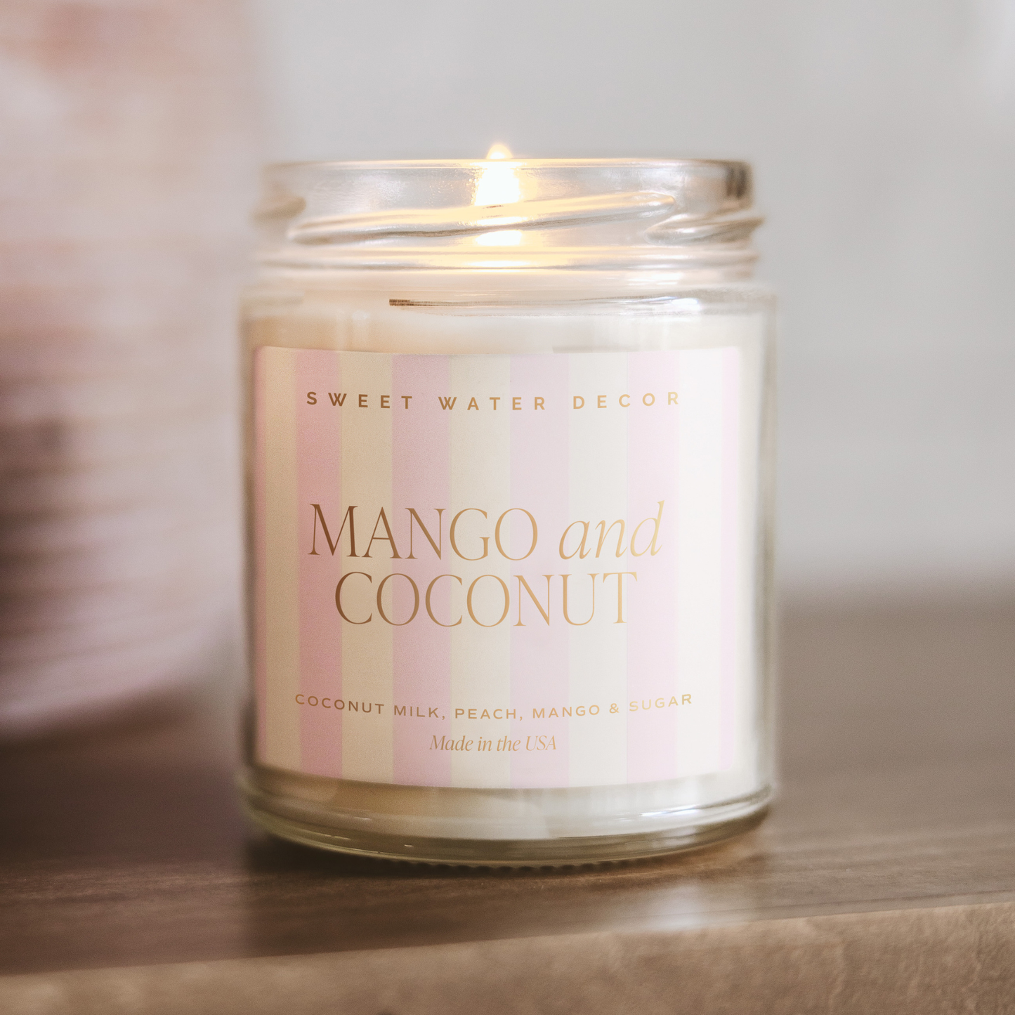 Mango and Coconut 9 oz Soy Candle