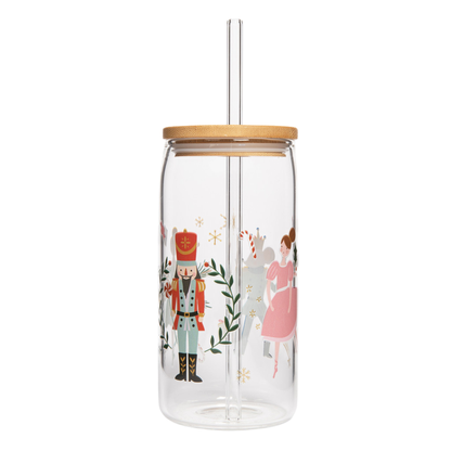 Nutcracker 17 oz Can Glass