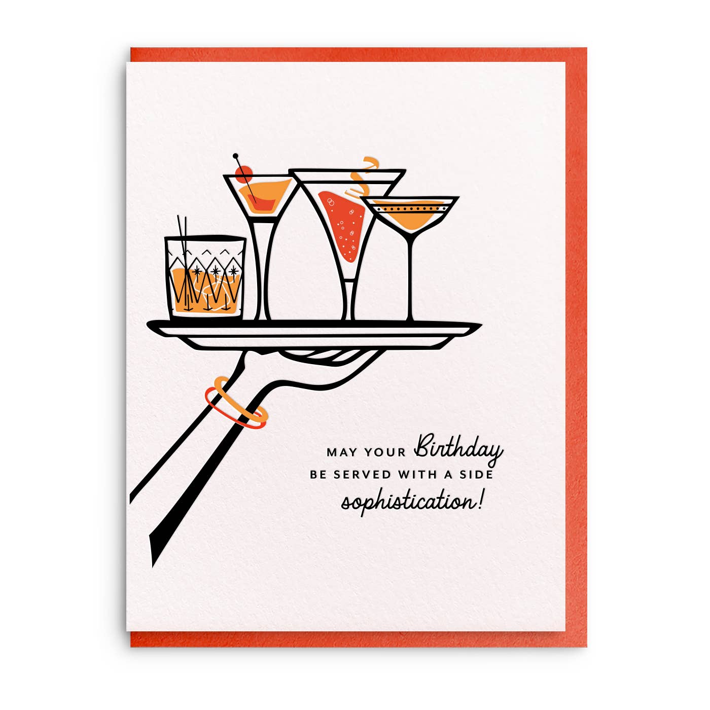 Sophistication, Letterpress Birthday Card