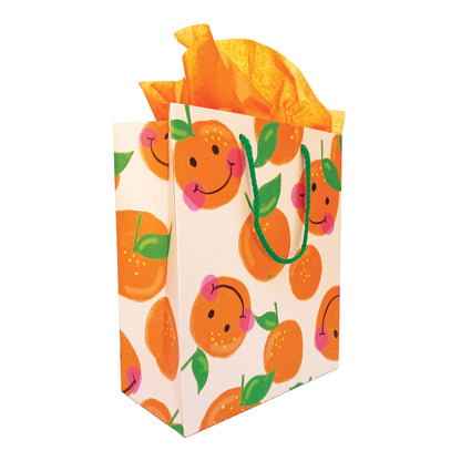 Smiley Orange Gift Bag