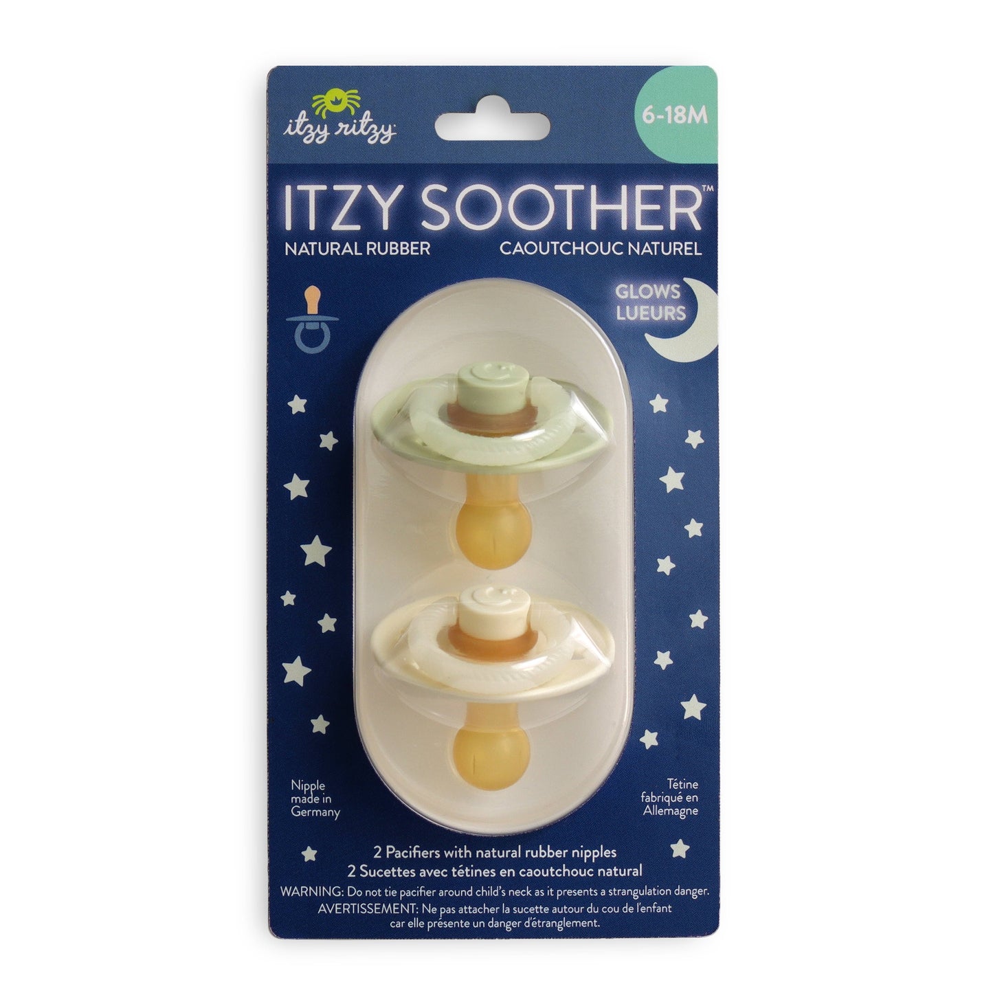 Itzy Soother™ Natural Rubber Paci Set