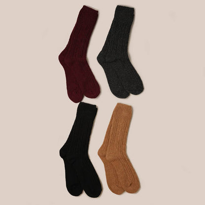 Women's Knitted Wool Blend Socks