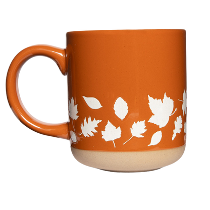 Fall Leaves Stoneware Coffee Mug - Fall Decor & Gifts