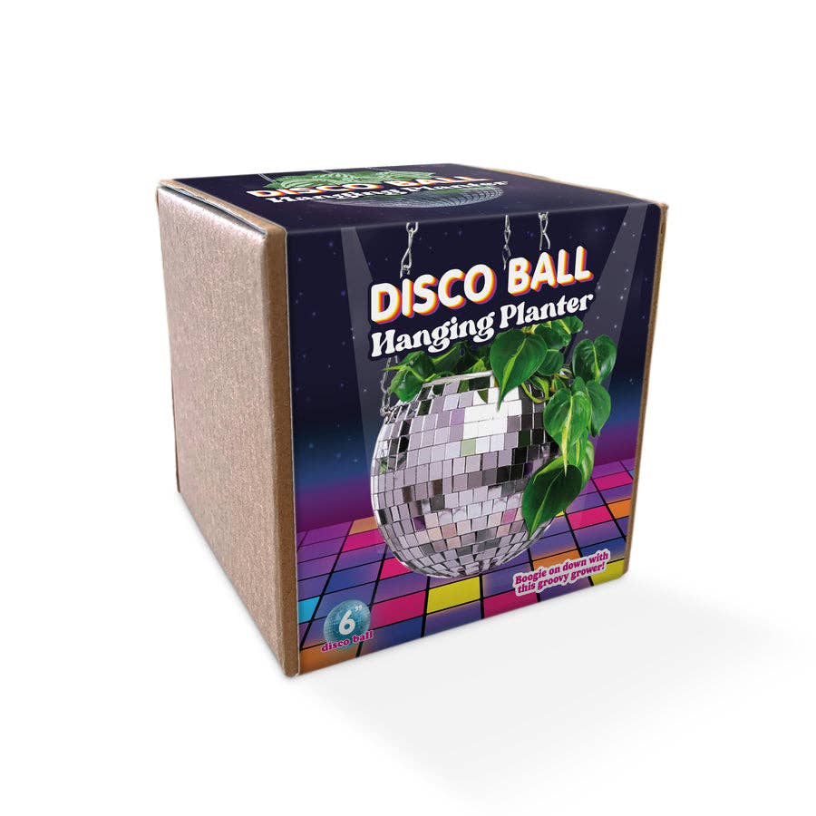 Disco Ball Hanging Planter (8in)