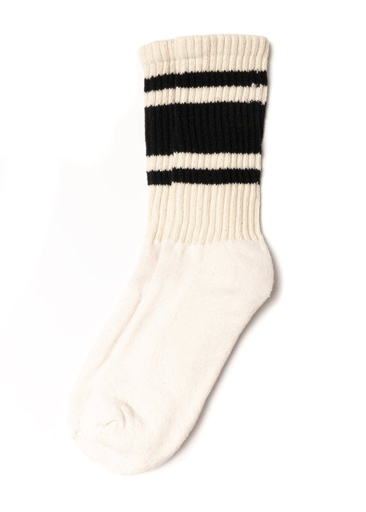 The Mono Stripe Socks - Black