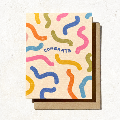 Congrats - Colorful, Fun Congratulations Card