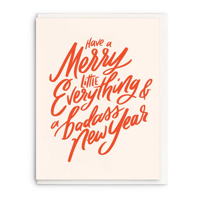 Merry Little Everything  - Letterpress Holiday Greeting Card