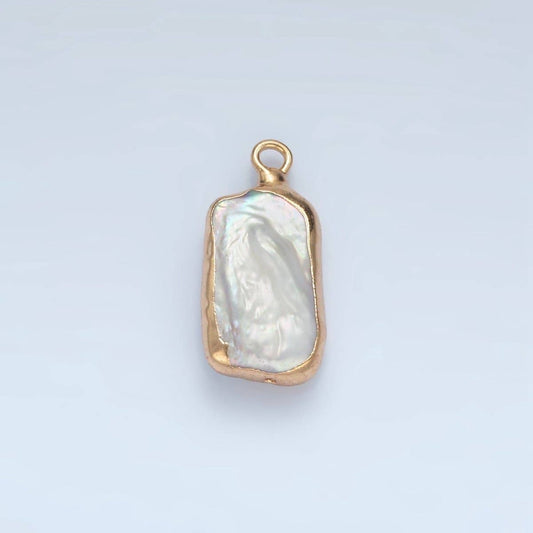 Freshwater Pearl Drop Charm - Gold Filled