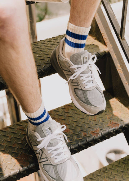 The Mono Stripe Quarter Crew Socks