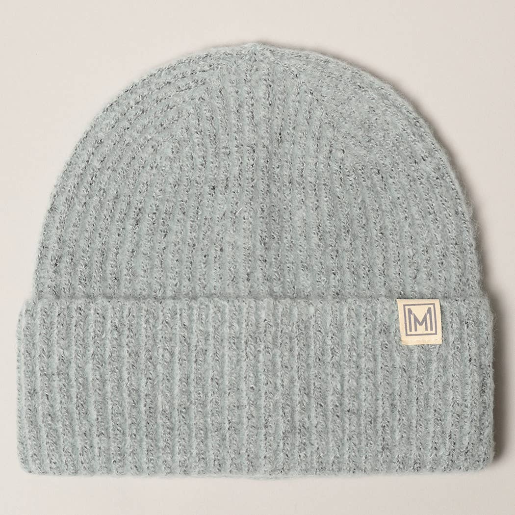 Charcoal Soft Ribbed Beanie