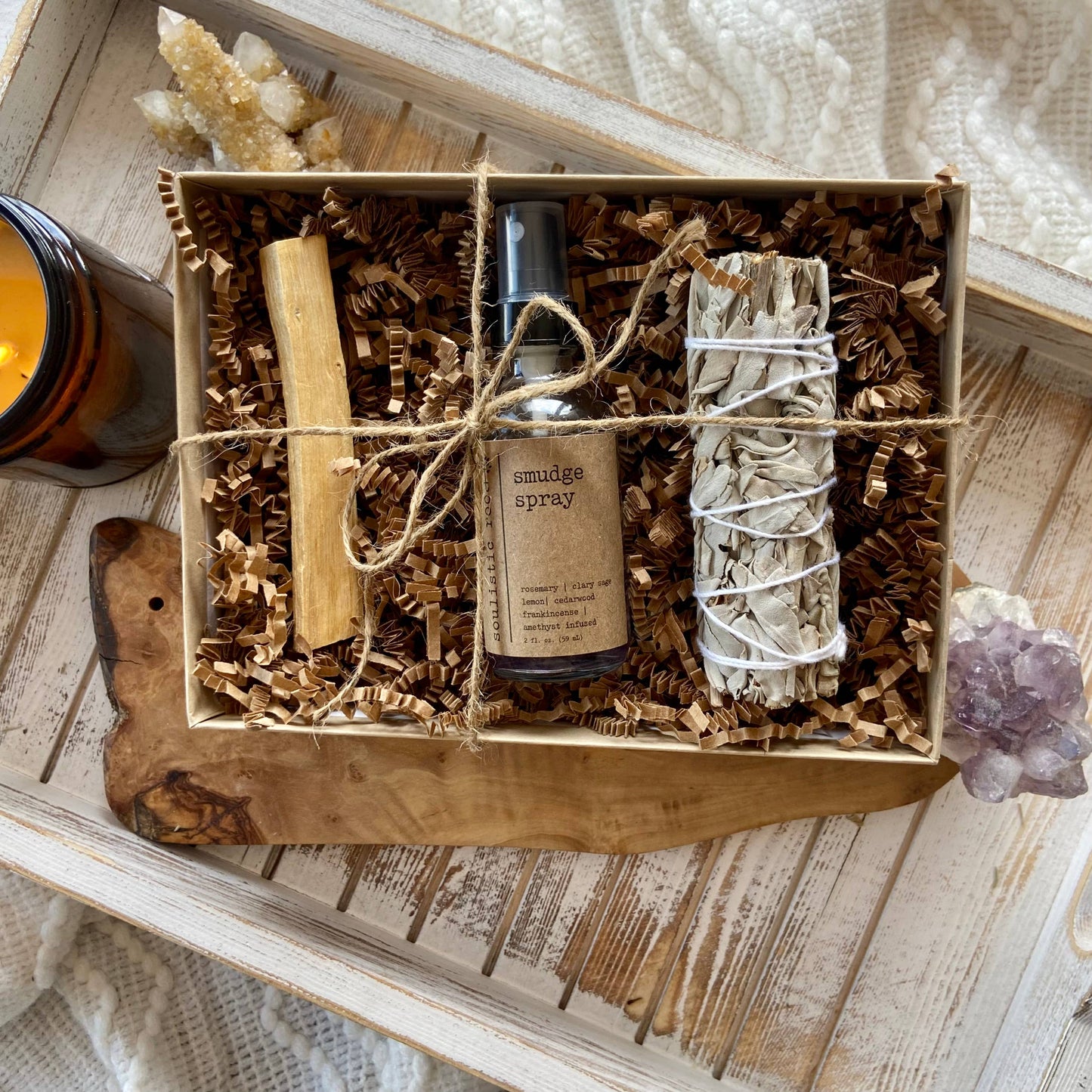 Essential Oils & Self Care Gifts - Smudge Bundle Gift Set