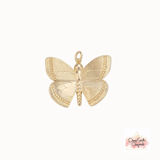 Golden Butterfly Charm Gold Filled