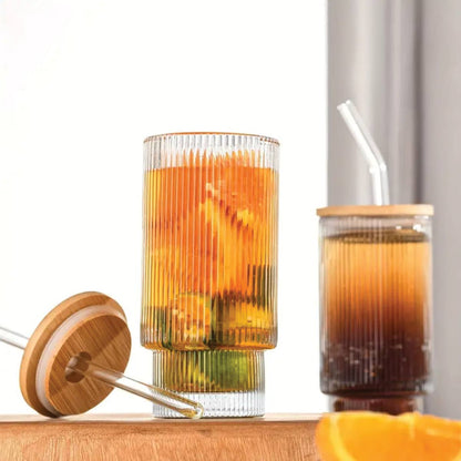 Fluted Vintage Ripple Glass
