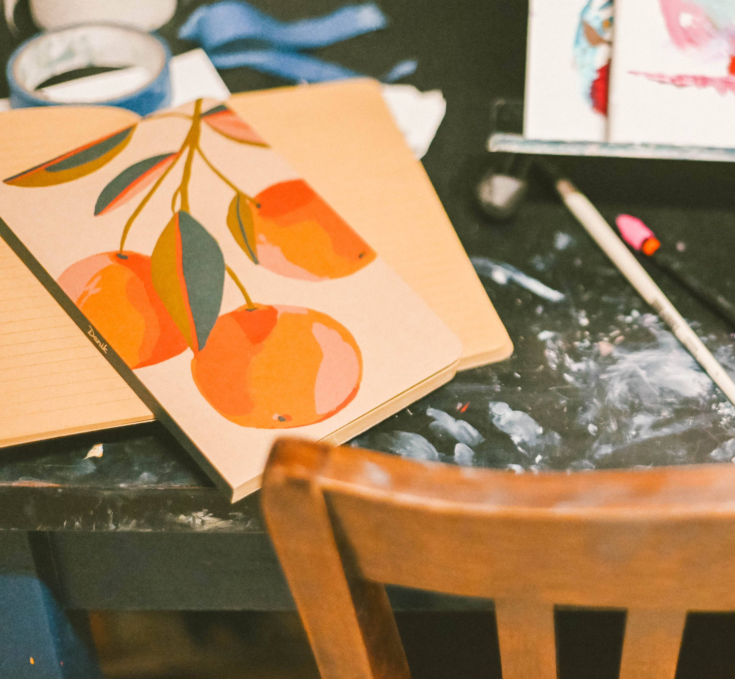 Orange Groove Kraft Classic Layflat Notebook