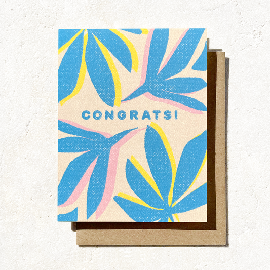 Congrats - Summer Beach Congratulations Card