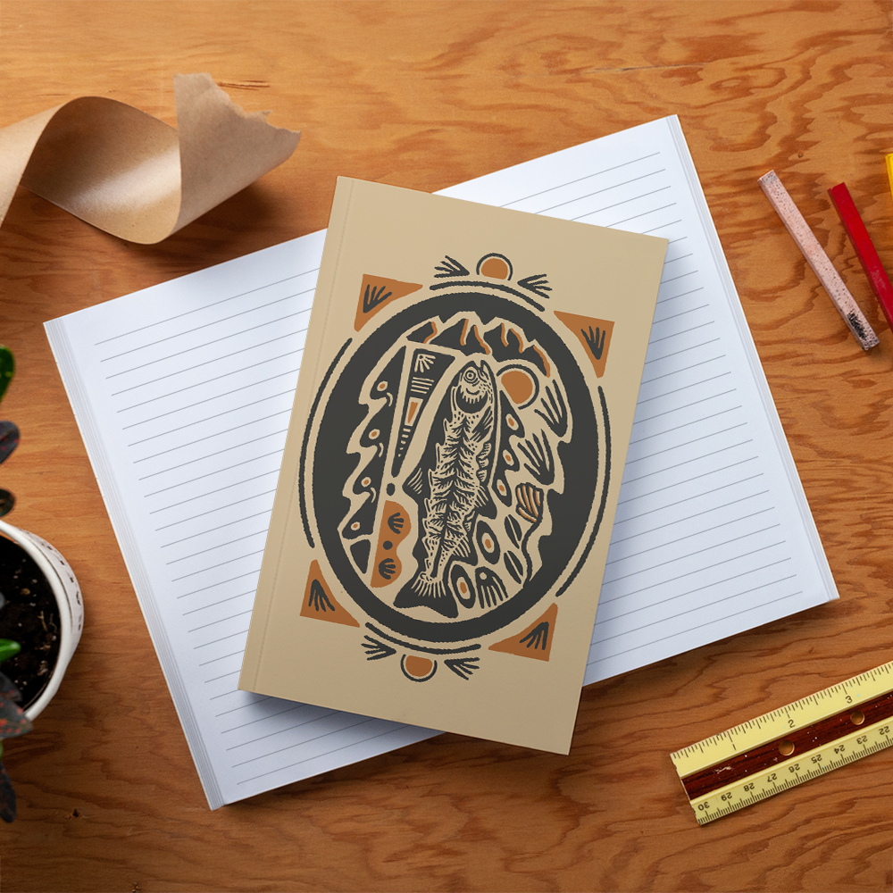 RaycoDesign — Spirit of the River Kraft Layflat Notebook