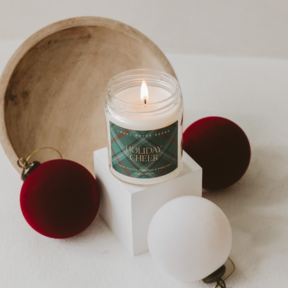 Holiday Cheer 9 oz Soy Candle - Christmas Gifts