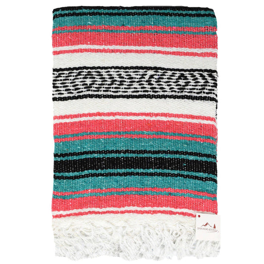 Coral and Sea Green Falsa Blanket