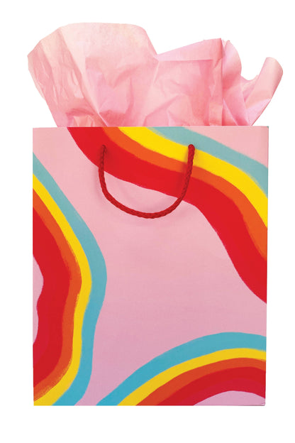 Rainbow Ribbon Gift Bag