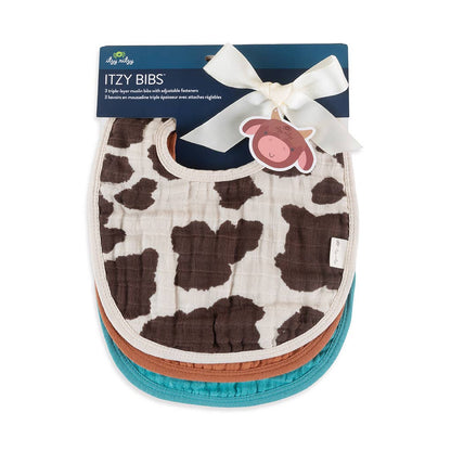 Cow Print Itzy Bibs™