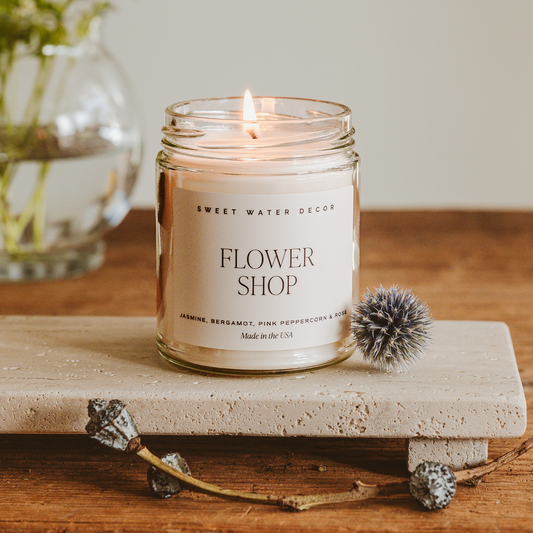 Flower Shop 9 oz Soy Candle - Home Decor & Gifts