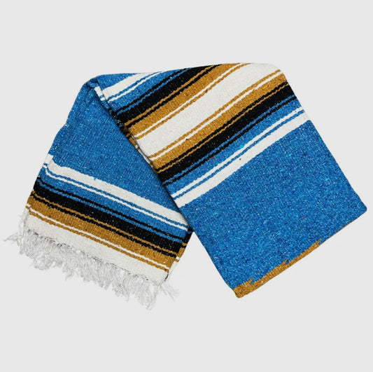 Blue Sunset Baja Diamond Yoga Blanket