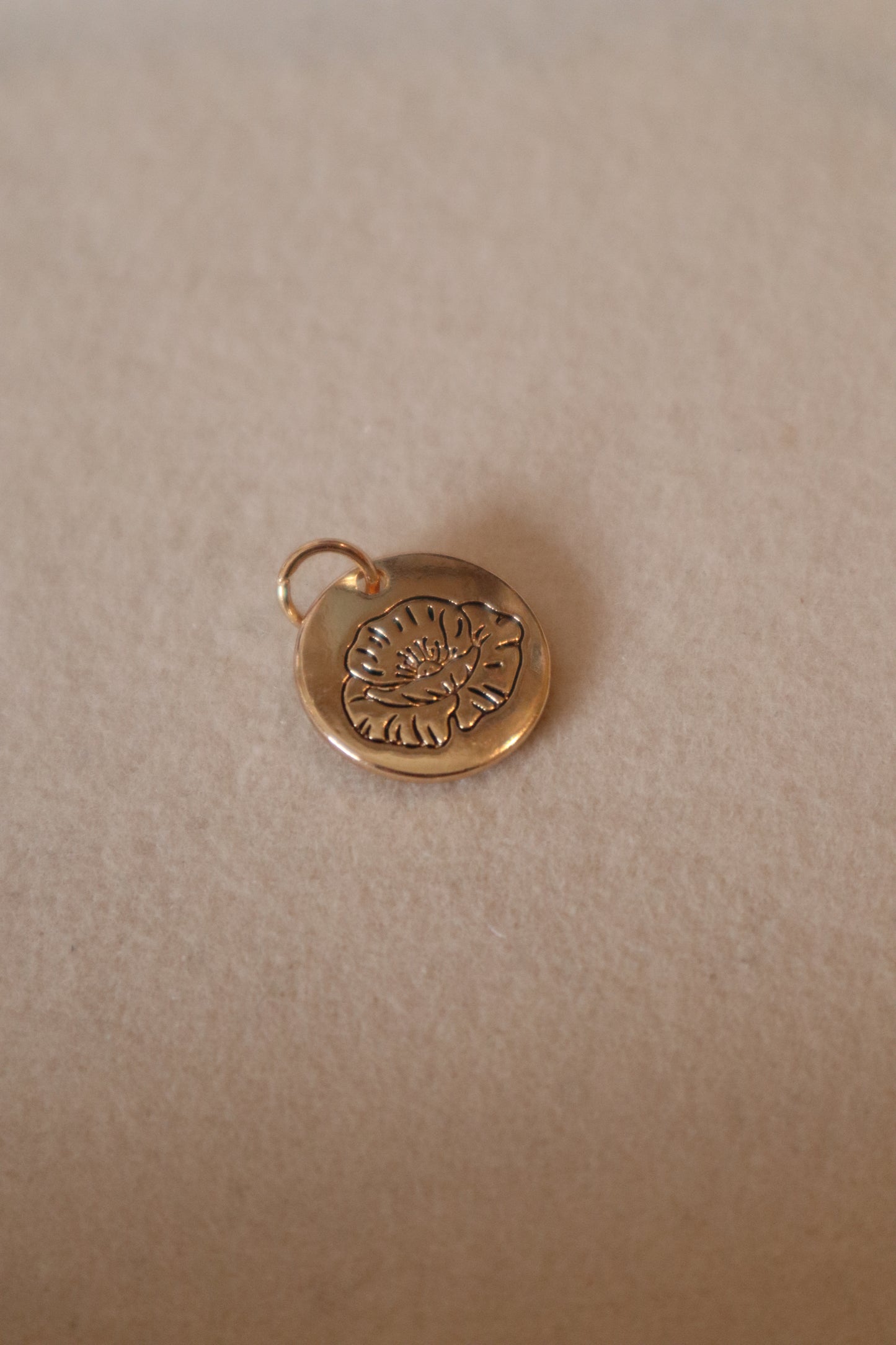 Poppy Coin Charm