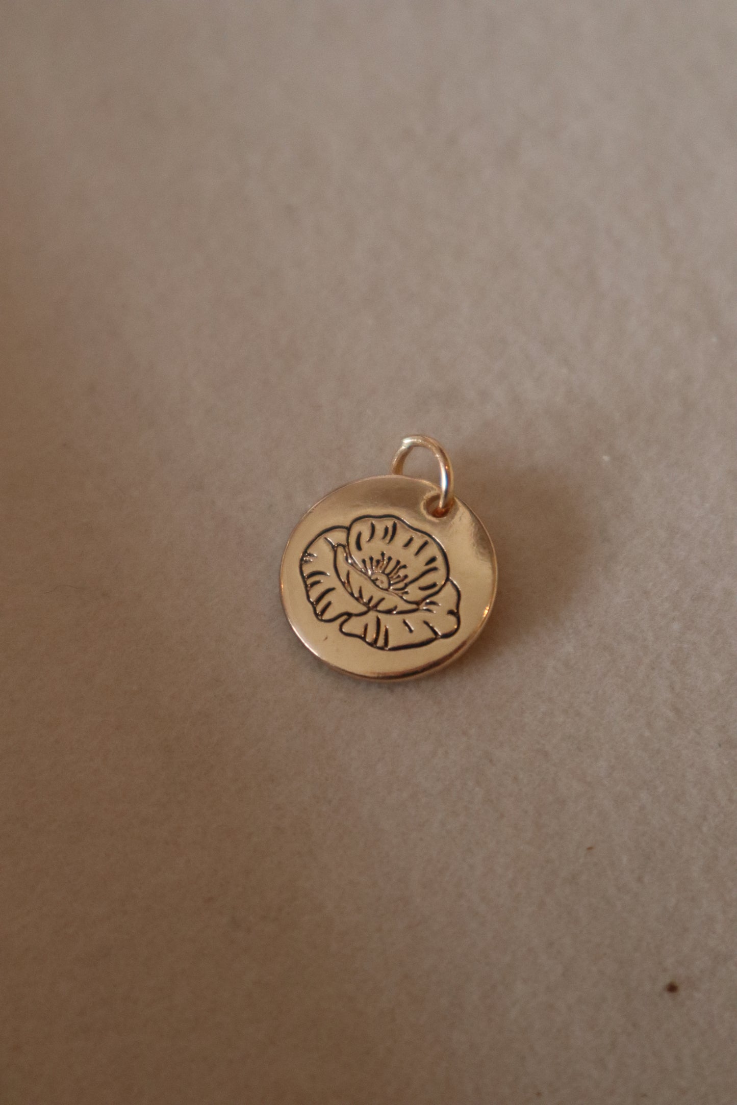 Poppy Coin Charm