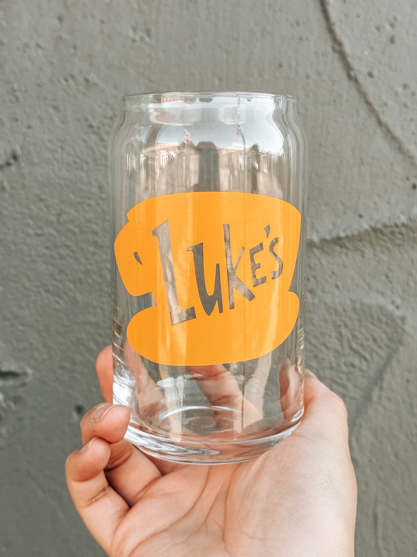 Luke's Diner Glass Can