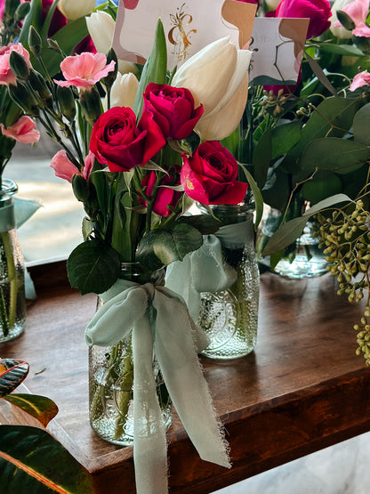 Redding Local Flowers - Glass Vased