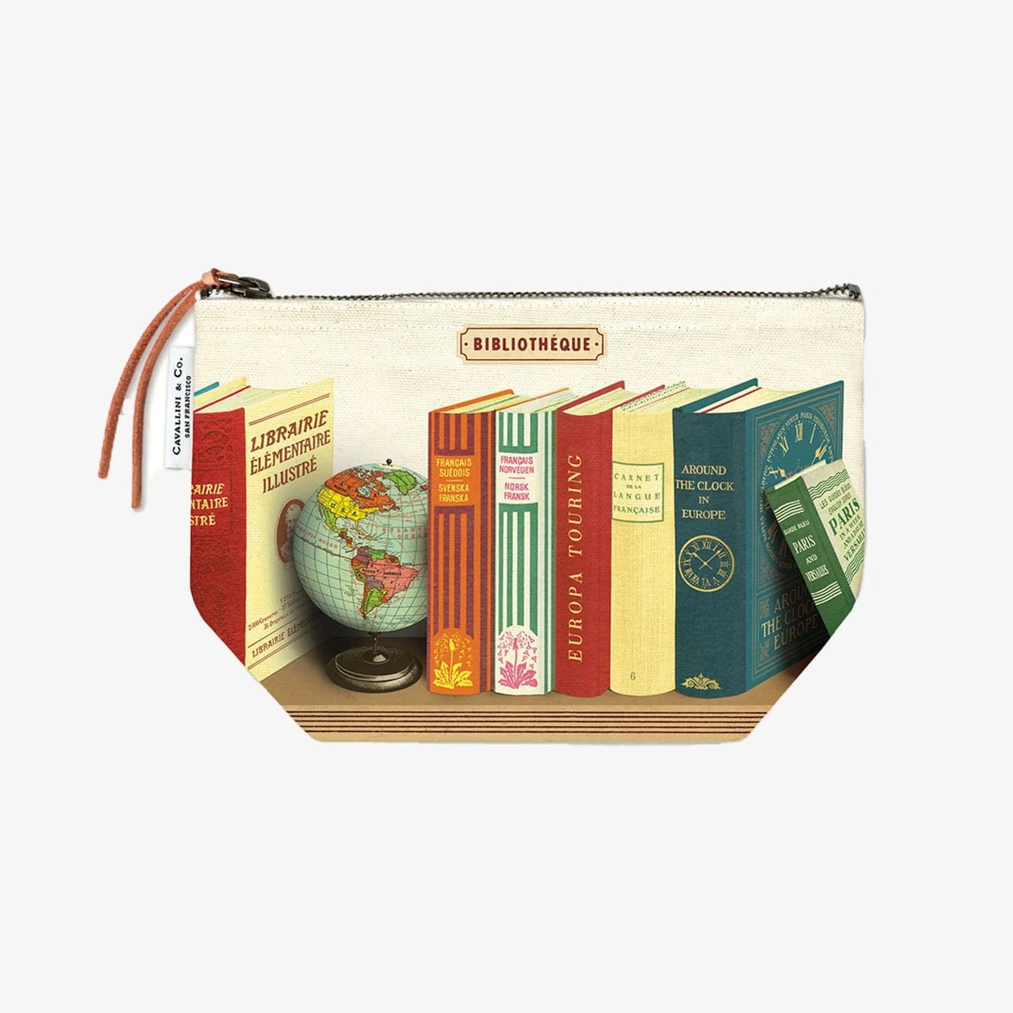 Library Books Vintage Pouch