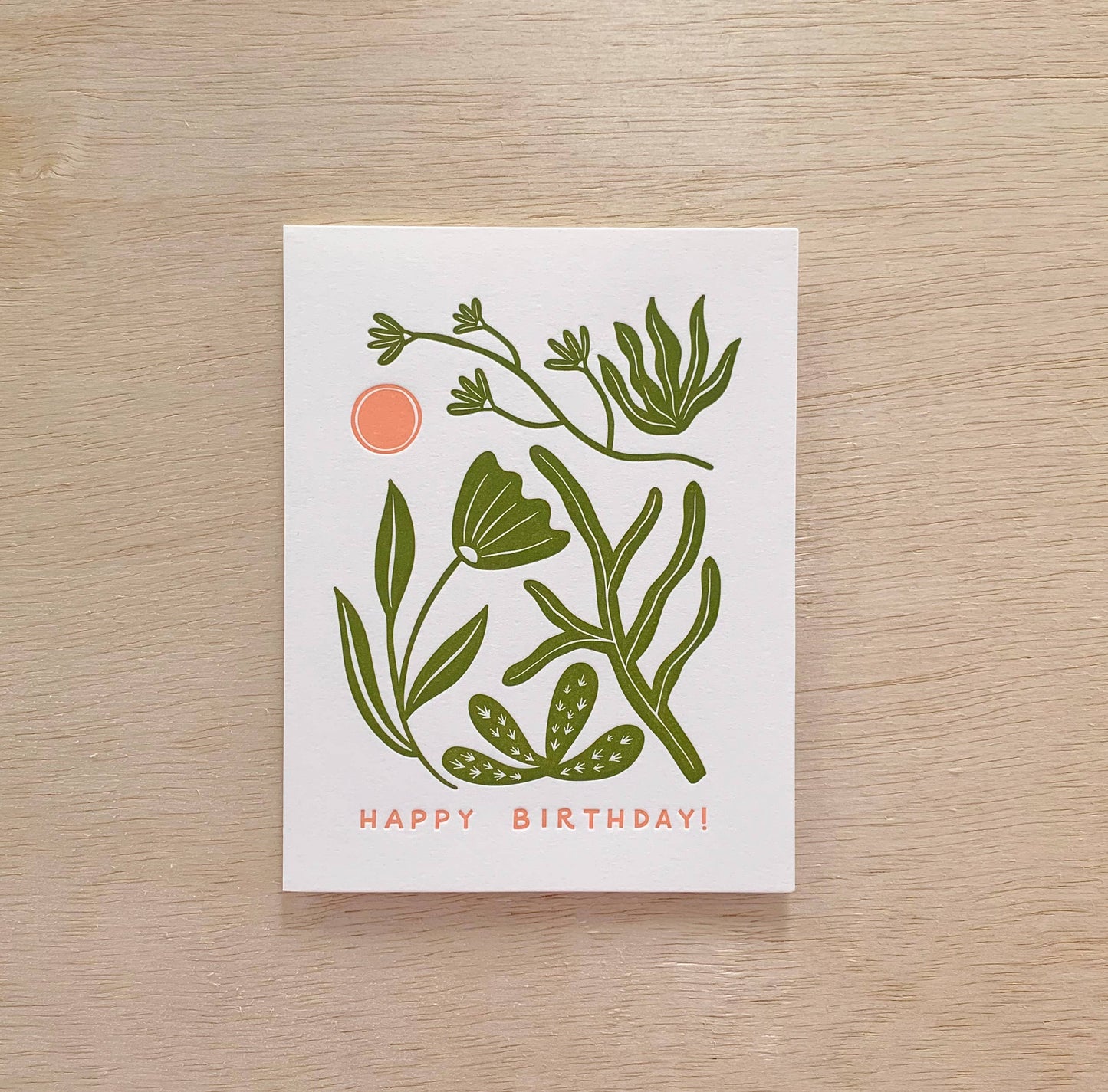 Abstract Desert Birthday Greeting Card