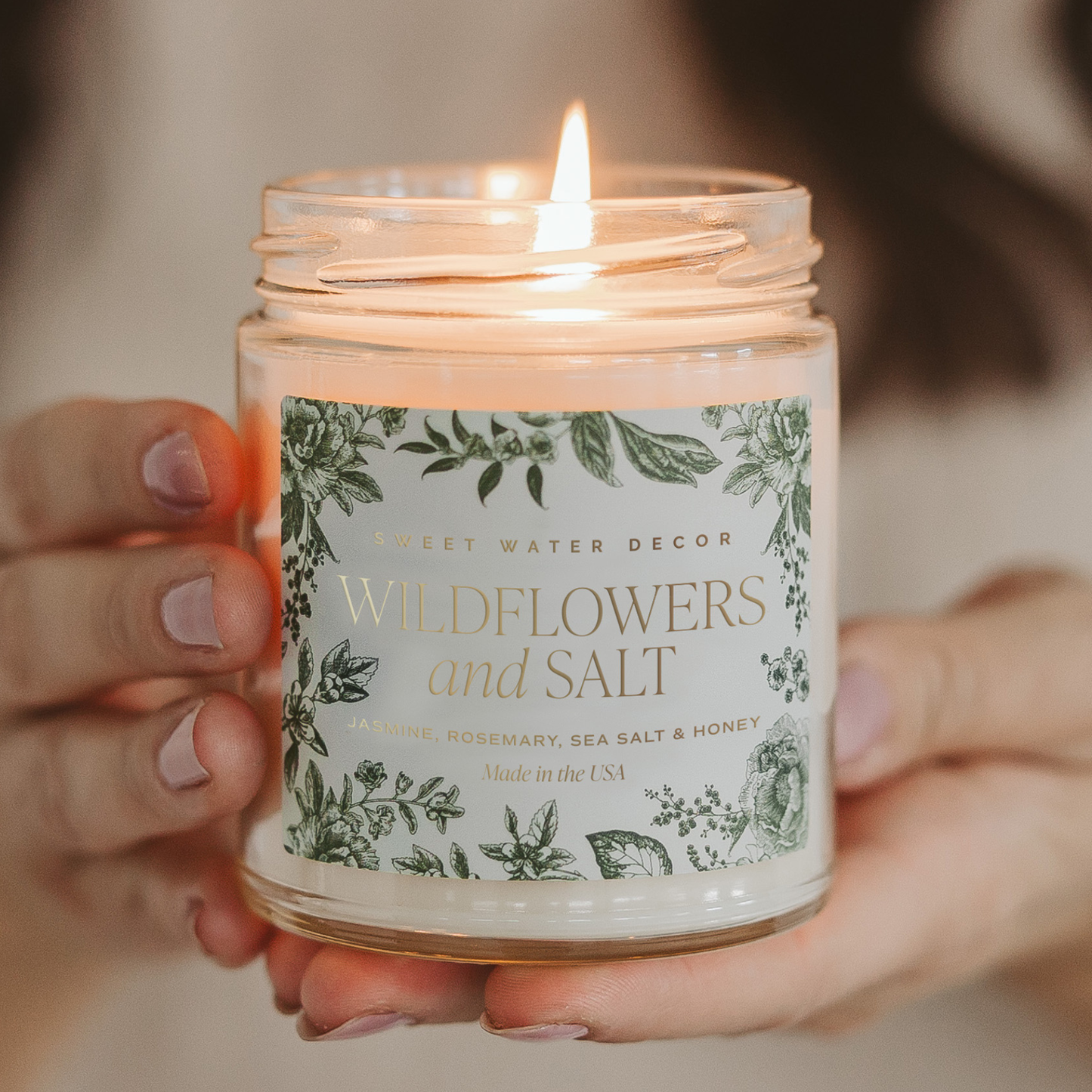 Wildflowers and Salt 9 oz Soy Candle