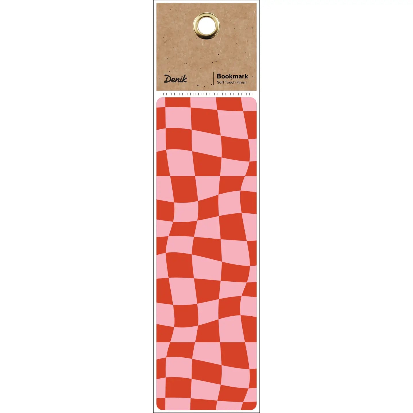 Pink Checkers Bookmark