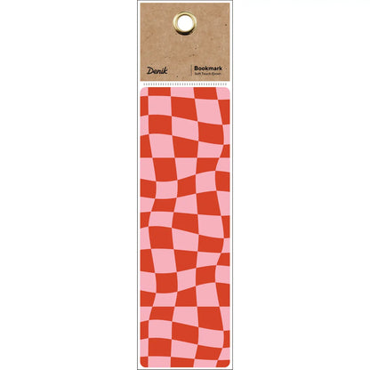 Pink Checkers Bookmark