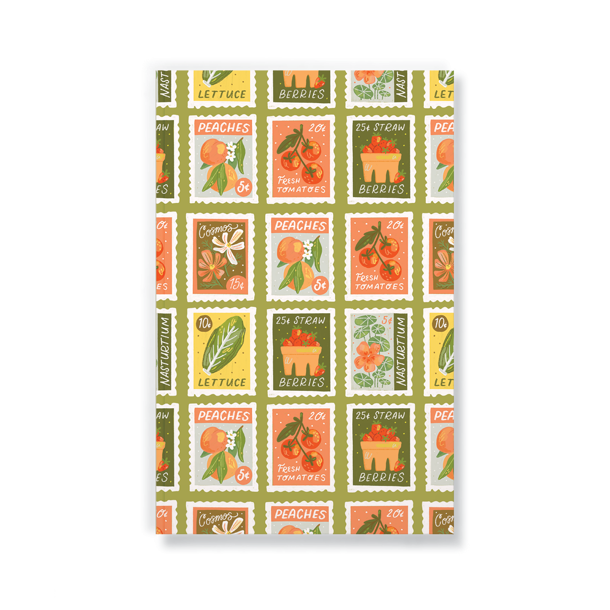 Garden Stamps Classic Layflat Notebook