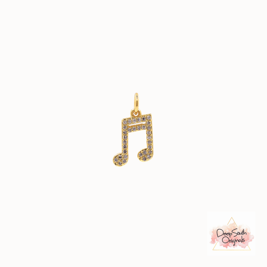 Melody Sparkle Note Charm