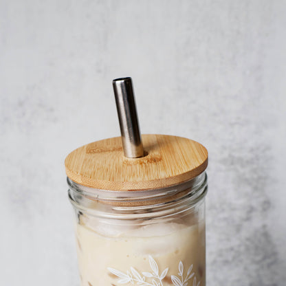 Jesus, Coffee and Friends Glass Tumbler