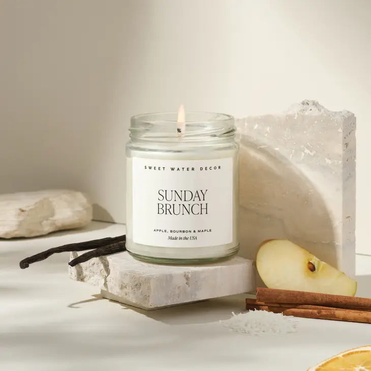 Sunday Brunch Soy Candle - Clear Jar