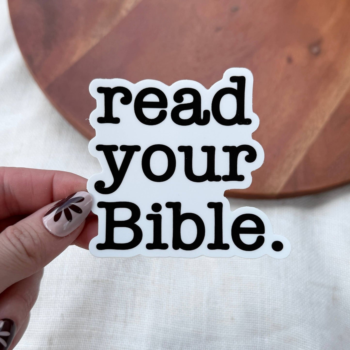 Read Your Bible. Christian Faith Text Sticker