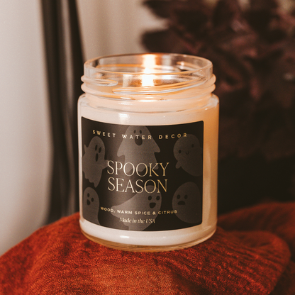 Spooky Season 9 oz Soy Candle - Fall Home Decor, Gifts