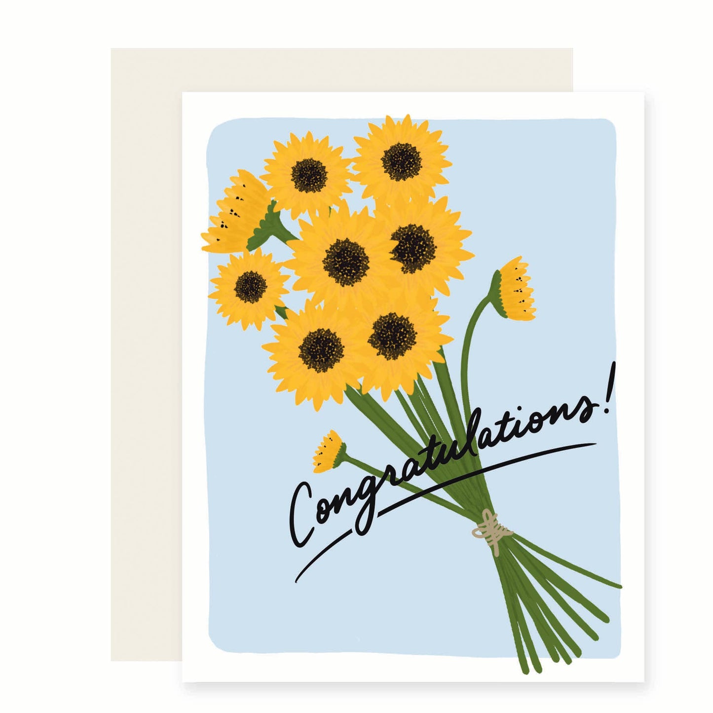 Congratulations Sunflowers Greeting Card