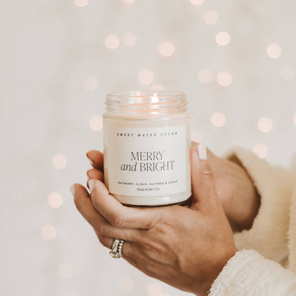Merry and Bright 9 oz Soy Candle - Home Decor & Gifts